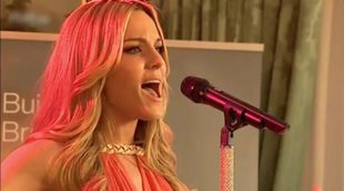 Edurne canta "Amanecer" en una recepción del Embajador de Austria