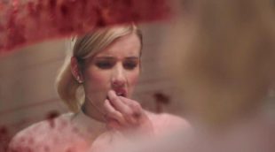 Emma Roberts hace explotar un sangriento chicle en el nuevo avance de 'Scream Queens'