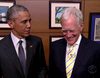 Barack Obama acude a la despedida de David Letterman
