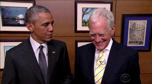 Barack Obama acude a la despedida de David Letterman