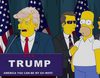 Homer Simpson se adentra en el pelo de Donald Trump