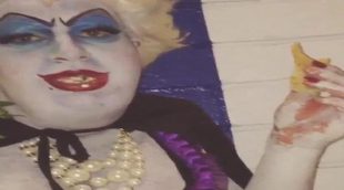 Colton Haynes se disfraza de Úrsula de 'La Sirenita' en una fiesta de disfraces de Halloween