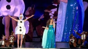 Taylor Swift se convierte en Olaf de "Frozen" e interpreta "Let it go" junto a su cantante original